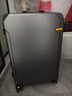 双星（doublestar）行李箱拉杆箱男次日达可登机箱大容量学生铝框密码箱旅行箱皮箱子 深灰色【加厚铝框可坐可踩】 24英寸  常用尺寸-加厚箱体 实拍图