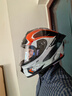 睿觅（RYMIC）摩托车头盔全盔3C认证专业机车骑行头盔跑盔男女977橙灰飞刃3XL 实拍图