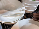 京东京造 碗盘餐具整套 乔迁之喜瓷器碟套装家用 纯白骨瓷 16头 实拍图