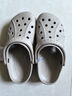 卡骆驰（CROCS）洞洞鞋贝雅男鞋女鞋轻便耐磨一脚蹬拖鞋休闲鞋|10126 白-100 37 /38(230mm) 实拍图