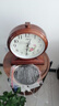 康巴丝（Compas）挂钟古典欧式座钟表复古客厅装饰台钟创意卧室床头时钟石英钟 3020数字木纹 实拍图