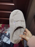 小熊兔子卡通棉拖鞋家用室内厚底保暖防滑毛毛拖鞋踩屎感棉拖鞋女 兔咖随机英文刺绣 40-41 【适合39-40】 实拍图