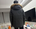 京东京造【进口极寒95鹅绒服】羽绒服男外套女冬季新款中长款 燕麦卡 XL 实拍图