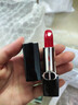 迪奥DIOR烈艳蓝金口红缎光080唇膏3.5g化妆品 享礼袋生日礼物送女友 实拍图