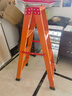 铝合金加厚加粗人字梯子家用折叠梯特厚工程专用登高合梯爬梯楼梯 钛铝工程梯1.2米+【四步橘色】 实拍图