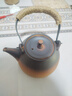 容山堂粗陶茶壶煮茶器茶具套装泡茶壶烧水壶电陶炉围炉煮茶碳炉酒精炉 粗陶提梁壶-直钮 780ml 实拍图
