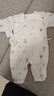 童泰新生婴儿衣服连体衣秋冬加厚夹棉初生宝宝蝴蝶衣爬服 黄色 59cm 实拍图