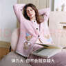 嫚熙（EMXEE）秋冬牛油果半边绒月子服加绒产妇哺乳孕妇睡衣家居服可可熊 粉色L 实拍图