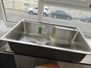 九牧（JOMOO）不锈钢拉丝水槽大容量洗菜盆洗碗池大单槽龙头套餐75*45 02277 实拍图