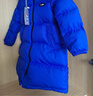 保姆鹅 儿童羽绒服男童加厚羽绒外套女童加长保暖弹力冬装童装[NG2740] 亮蓝 160 实拍图