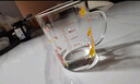 富光玻璃杯家用儿童牛奶杯子带刻度吸管水杯 宝宝冲泡奶粉杯带把手 实拍图