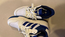 adidas ENTRAP美式校园风运动少年感复古篮球风板鞋男女阿迪达斯   白/蓝   38 实拍图