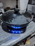 扬子电炒锅多功能一体2025新款插电多功能铁锅家用铸铁炒菜专用电锅多功能锅电煮锅电蒸锅炖蒸煮电热锅 四灯款【无涂层特厚型】 34CM单笼【适合3-5人】 实拍图