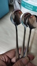 不锈钢加厚韩式勺子家用可爱汤勺网红勺儿童圆勺羹食品级勺子 3支装 实拍图