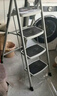 奥鹏 梯子家用四步折叠梯子加厚钢管铁梯宽踏板人字梯单侧工程梯 实拍图