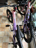 凤凰山地自行车男女变速山地车碟刹青少年儿童自行车学生单车 星际 粉紫【变速】后座+LED灯+三刀轮 22寸【适合130-170cm】 实拍图