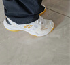 YONEX尤尼克斯羽毛球鞋yy入门级训练减震动力垫男女SHB101CR 白/金40码 实拍图