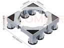 匠无同洗衣机固定底座冰箱移动底座波轮滚筒洗衣机底座增高支架防滑减震适用于美的小天鹅海信 实拍图