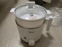 美的（Midea）电煮锅 宿舍小锅 小电锅 学生寝室一体泡面火锅多功能 不锈钢0涂层 电蒸锅 电热锅 XZE1614 配蒸笼 实拍图