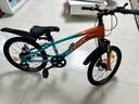 凤凰山地自行车男女变速山地车碟刹青少年儿童自行车学生单车 星际 橙蓝【变速+辐条轮】 20寸【适合125-160cm】 实拍图
