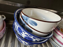 传旗大容量汤碗水煮碗陶瓷碗家用大号面碗沙拉碗青花瓷7英寸碗2只装 实拍图