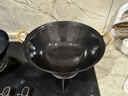 王源吉铁锅炒锅铸铁锅双耳苏锅王老式家用圆底无涂层龟纹大肚炒锅36cm 实拍图