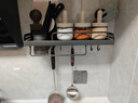 百年正和厨房置物架吸盘式壁挂免打孔调料架筷子刀架一体多功能收纳架 实拍图