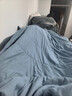 红豆 A类100%新疆棉花夏凉被空调被家用可机洗宿舍水洗棉薄被子被芯 雾蓝【100%新疆棉 假一罚十】 150*200cm【单人夏被】越洗越软 实拍图