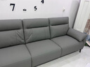 左右沙发简约客厅零靠墙电动功能皮艺沙发DZY6013四右 青云灰 实拍图