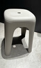 禧天龙塑料凳子方凳高凳加厚耐磨家用餐椅浴室凳节节高凳 冰河灰 1个装 实拍图