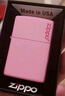 ZIPPO打火机之宝防风煤油 粉红哑漆商标 生日礼物送老公送男友 单机 实拍图