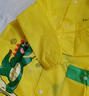 牧萌儿童雨衣带书包位男童女童加长全身学生雨披 黄色恐龙拉链款 2XL 实拍图