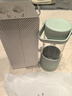 北鼎（Buydeem）茶水分离玻璃水杯高颜值车载便携随手杯办公室泡茶杯浅衫绿470ml 实拍图