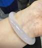 周六福白月光玉髓手镯宽条白透新中式国风送女友生日礼物 56mm  实拍图