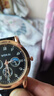 正品男士手表高档休闲石英表简约气质男表皮带高颜值罗马时尚腕表 黑色运动款 实拍图