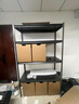 中妍货架置物架家用多层落地储物架仓储客厅展示架阳台收纳架货物架子 【通立柱加厚】五层198cm高 【黑色加厚】长120宽50cm 实拍图