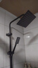 九牧王 JOMOW智能花洒淋浴花洒套装全铜恒温增压喷头家用浴室卫生间花洒 （枪灰）三档【通用】套装 实拍图