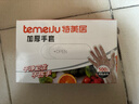 特美居（temeiju）一次性手套食品级加厚盒装抽取式厨房PE塑料透明剥小龙虾500只装 实拍图