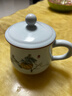 陶沁泉陶瓷杯茶杯水杯杯子带盖景德镇办公杯骨瓷茶具山水中式仿古复古 实拍图