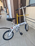 大行（DAHON） 412折叠自行车14英寸单速超轻迷你铝合金学生成人单车BYA412 白色 实拍图