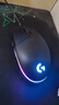 罗技（G）G102第二代游戏鼠标 RGB流光灯效鼠标 轻量化  游戏级8000DPI传感器 黑色 200-8000DPI 实拍图