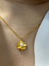 周六福花园派对黄金项链女珍珠吊坠新年礼物X0613050 约3.67g 40+5cm 实拍图