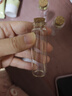DIY小号木塞玻璃瓶迷你星星漂流瓶小许愿瓶玻璃管制瓶沉香瓶 22*70mm-15ml 3个装 实拍图