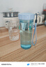 特百惠（Tupperware）莹彩430ML塑料杯男女士学生夏季运动水杯子户外便携大容量 冰水蓝 实拍图