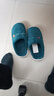 小熊小兔新款秋冬季情侣保暖学生男拖鞋女厚底防滑外穿居家棉拖鞋 小熊小兔棉拖-藏青色 40-41 适合39-40 实拍图
