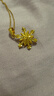周六福（ZLF）  黄金吊坠女款5G足金雪花清新甜美简约挂坠 计价 1.36g 实拍图