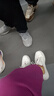 乔丹女鞋板鞋学生皮面小白鞋撞色通勤增高运动革面休闲鞋情侣 实拍图