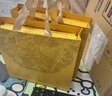 南京历代云锦博物馆南京云锦研究所熊猫刺绣摆件中国特色工艺品七夕礼物纪念品送老外 六则黄地竹报平安摆件 17*17*2 实拍图