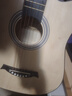维卡斯（WEIKASI）民谣吉他初学者木吉他单板新手入门练习琴guitar吉它学生男女乐器 41英寸原木色+礼包【进阶推荐】 实拍图