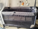 优乐博（ULOP）折叠婴儿床可移动拼接床多功能宝宝床带尿布台新生儿摇床哄娃神器 加大款灰色[蚊帐+尿布台+床铃] 实拍图